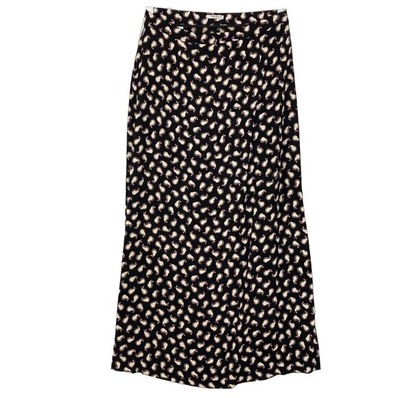 NWOT MIU MIU Skirt 38/US~S ITALY Logo-Spell-Out-Writing Pear-Print Maxi Midi Zip